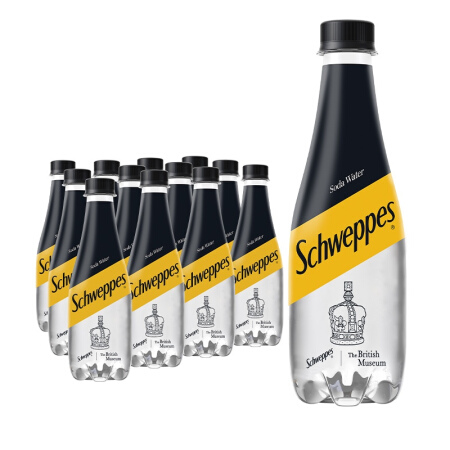 百亿补贴：Schweppes 怡泉 Coca-Cola 可口可乐 怡泉苏打水 400ml*12瓶 无糖原味碳