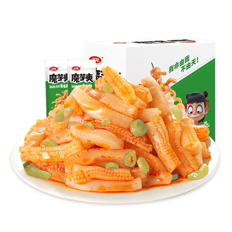 WeiLong 卫龙 魔芋爽 素毛肚 酸辣泡椒味 400g 15.31元（需用券）