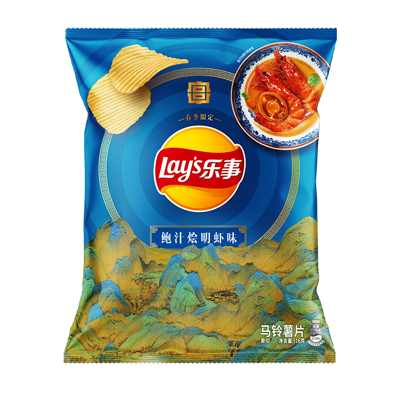 Lay's 乐事 薯片 春季 鲍汁烩明虾味116克 5.14元（需用券）