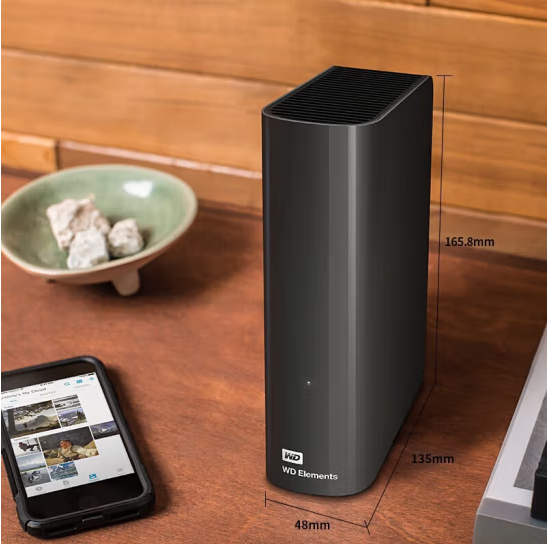 Western Digital 西部数据 Elements 移动硬盘 20TB1934元（京东3946元）