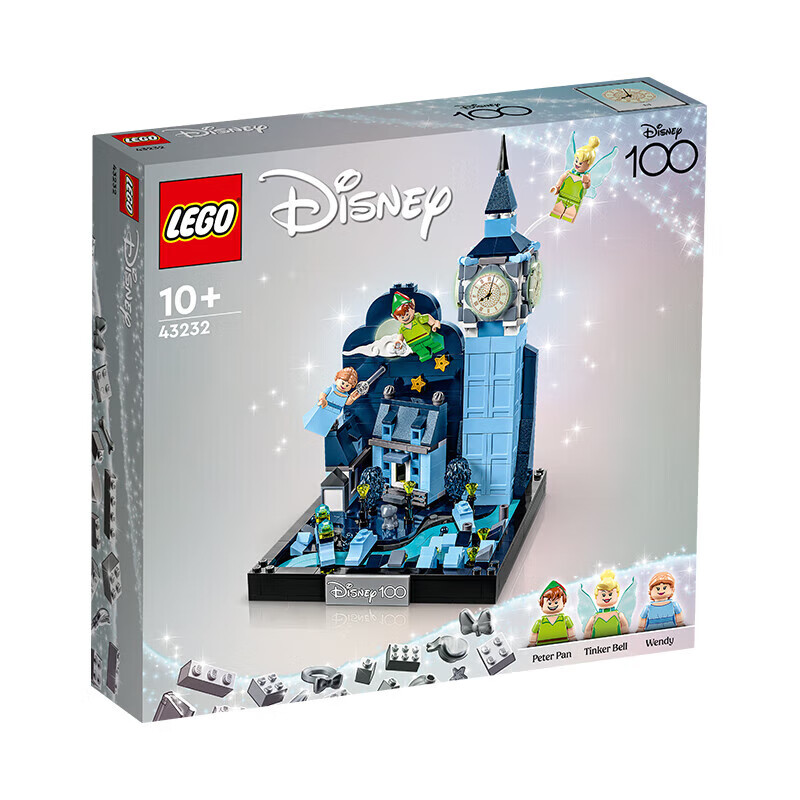 LEGO 乐高 迪士尼100系列 43232 彼得·潘与温蒂飞越伦敦 324.45元