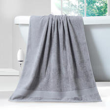 GRACE 洁丽雅 新疆棉浴巾A类加大加厚家用柔软吸水亲肤单条装 375g 灰色 45.9元
