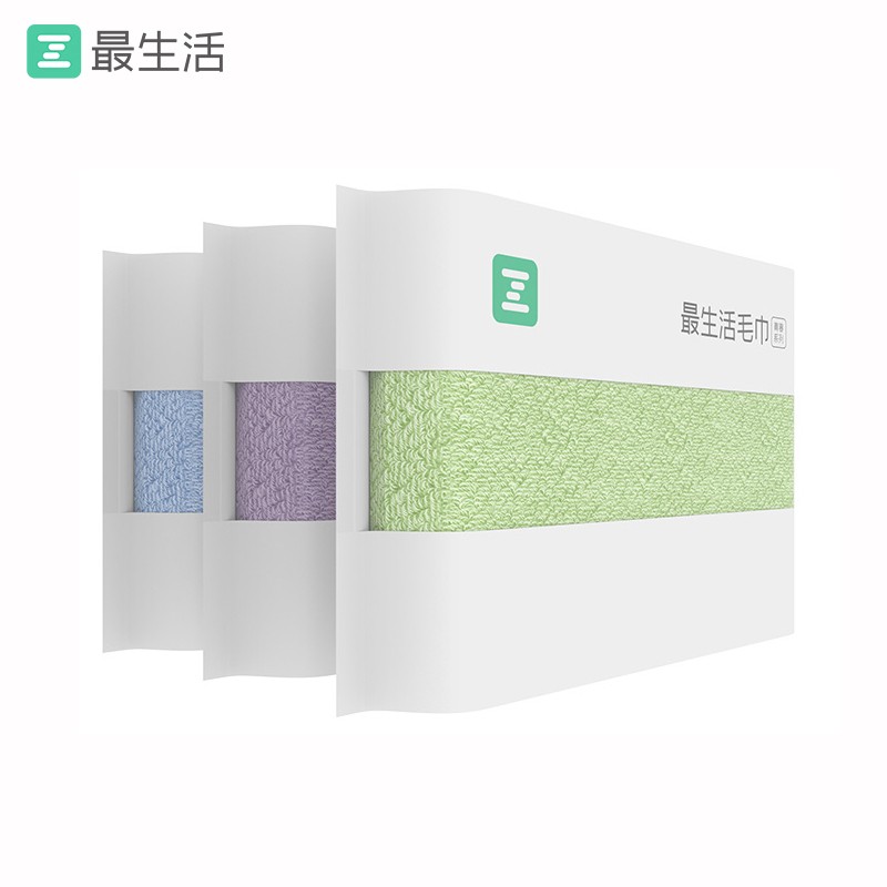 PLUS会员：Z towel 最生活 长绒棉毛巾 32*70cm/90g 3条装 39.21元包邮 （需用券）