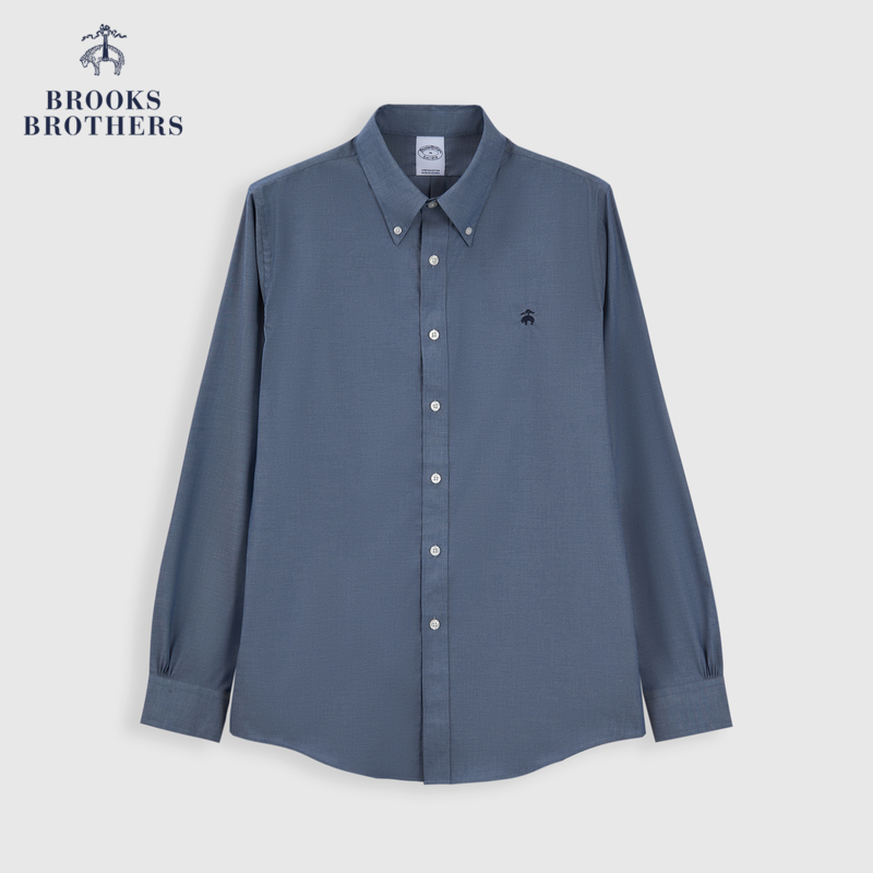 Brooks Brothers 男士24秋冬新款牛津纺刺绣logo长袖衬衫 573元