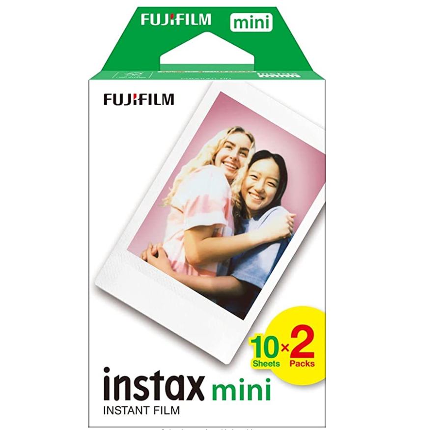 【含税直邮】Fujifilm 富士 Instax Mini 即时胶片相纸双包装 (白色) 到手约￥137.5