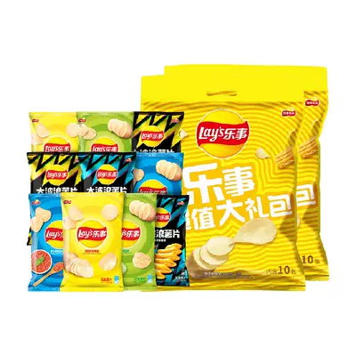 88VIP：Lays 乐事 薯片大礼包多口味400g×2包+凑单 41.78元（需凑单）