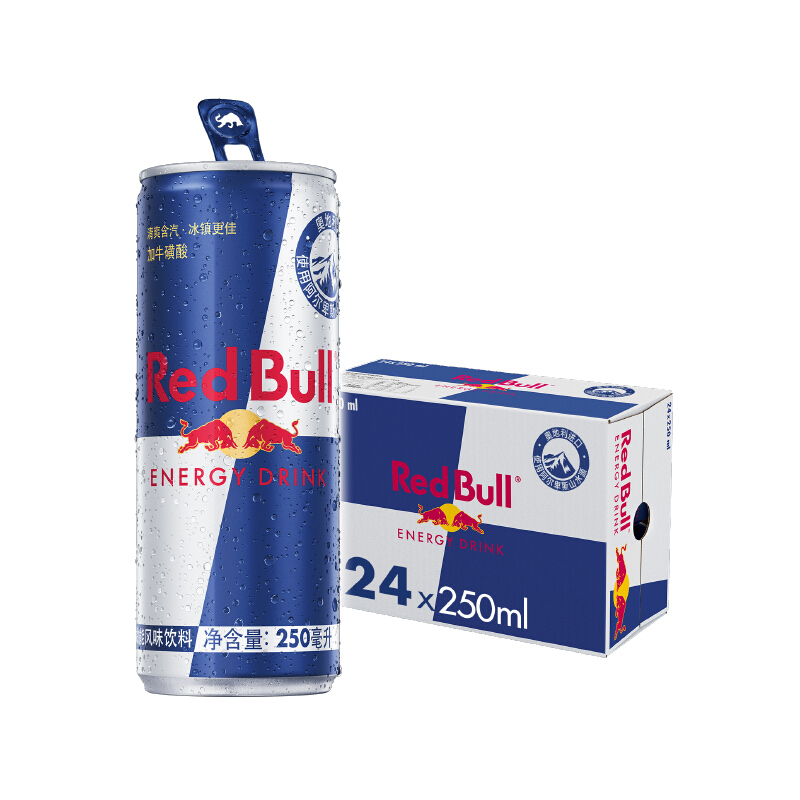 Red Bull 红牛 奥地利进口红牛RedBull运动维生素能量饮料 整箱24罐 92.05元（需