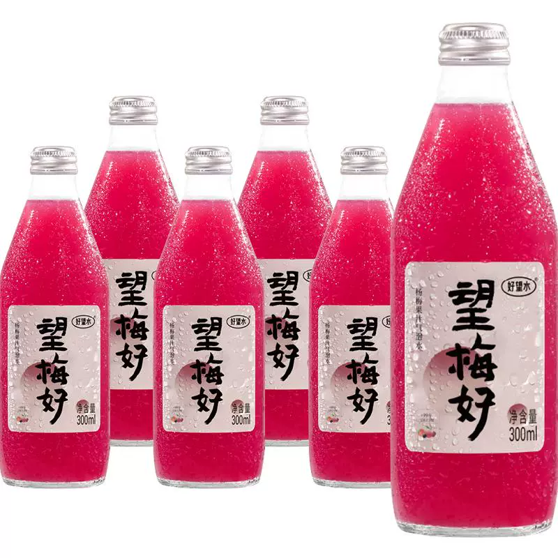 HOPE WATER 好望水 果汁望梅好气泡水饮料 300ml*6 ￥26.4