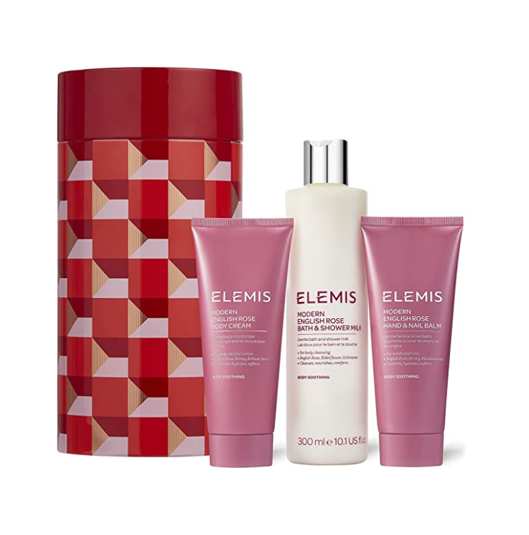 Elemis 艾丽美 英伦玫瑰护肤3件礼盒套装（沐浴露300ml+身体乳100ml+护手霜100ml） 256.74元（可3件92折） 买手党-买手聚集的地方