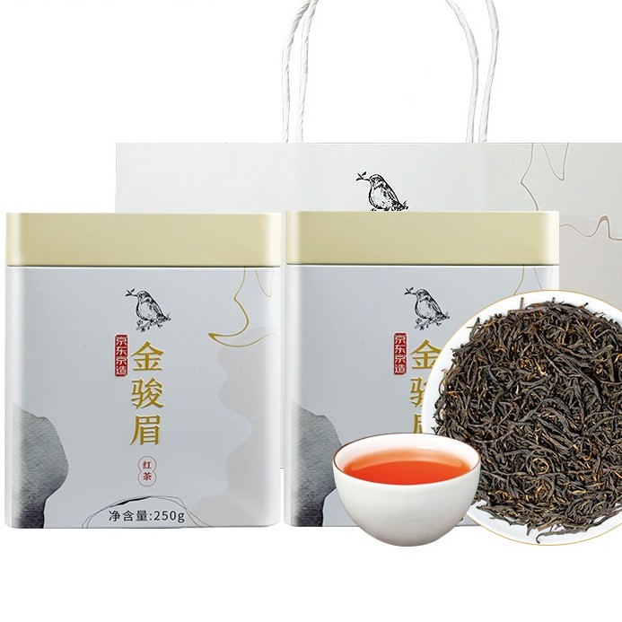 京东京造 高山金骏眉500g罐装 含礼袋口粮红茶新茶茶叶 自饮年货送礼 64.91元