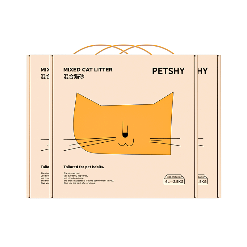 双11开门红、plus会员：petshy百宠千爱 豆腐混合猫砂 超细膨润土 强效除臭 经