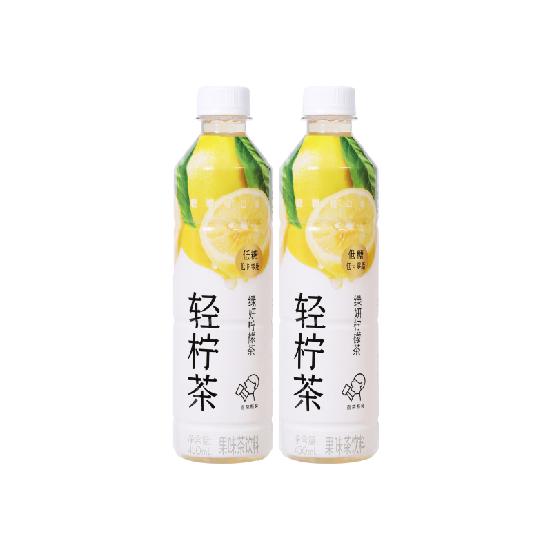 PLUS会员：喜茶 轻柠茶饮料 450ml*15瓶 41.65元包邮（需领券）