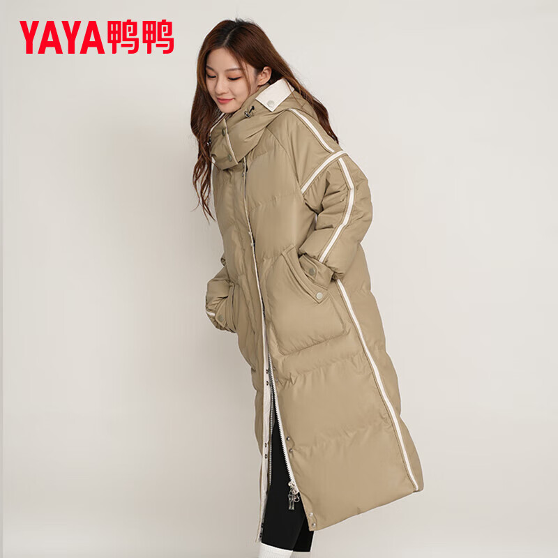 PLUS会员：YAYA 鸭鸭 中长款羽绒服 颜色任选 235.6元包邮（需用券）