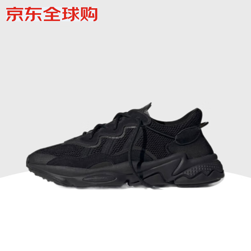 adidas 阿迪达斯 originals Ozweego黑武士复古低帮老爹鞋男女同款黑色44码EE6999 368