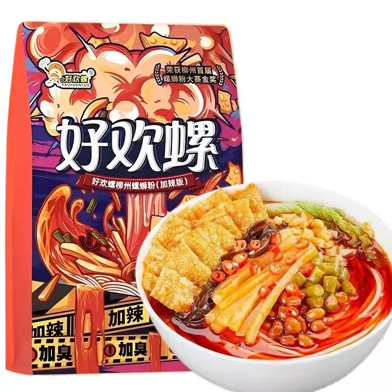 好欢螺 螺蛳粉加辣加臭 400g*3袋 ￥26.8