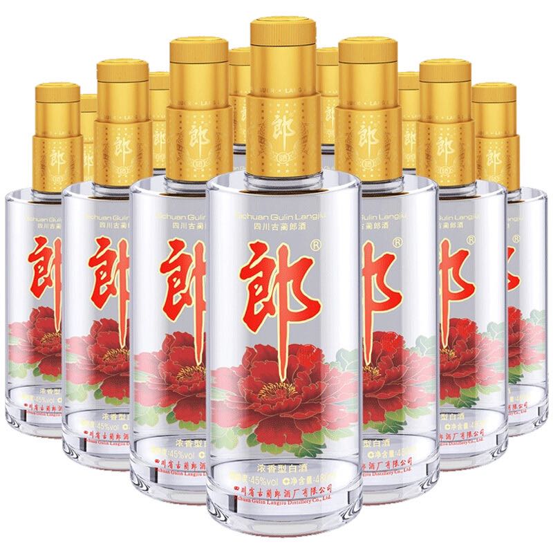 88VIP：LANGJIU 郎酒 45度顺品郎480ml*12瓶浓酱兼香型白酒粮食酒浓香兼香随机发