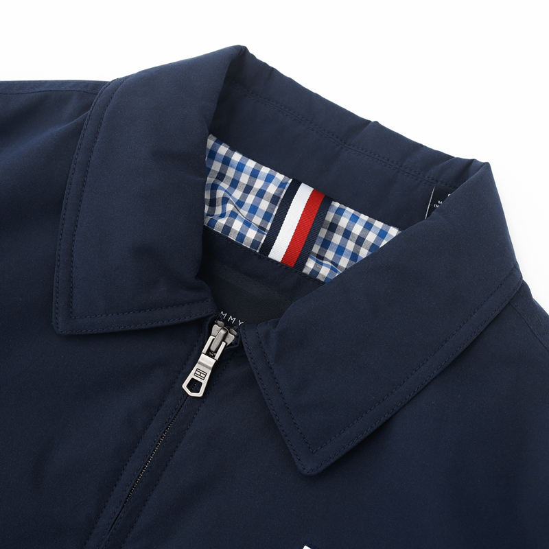 TOMMY HILFIGER 休闲翻领汤米夹克纯色男士薄款外套春秋季 664元（需用券）