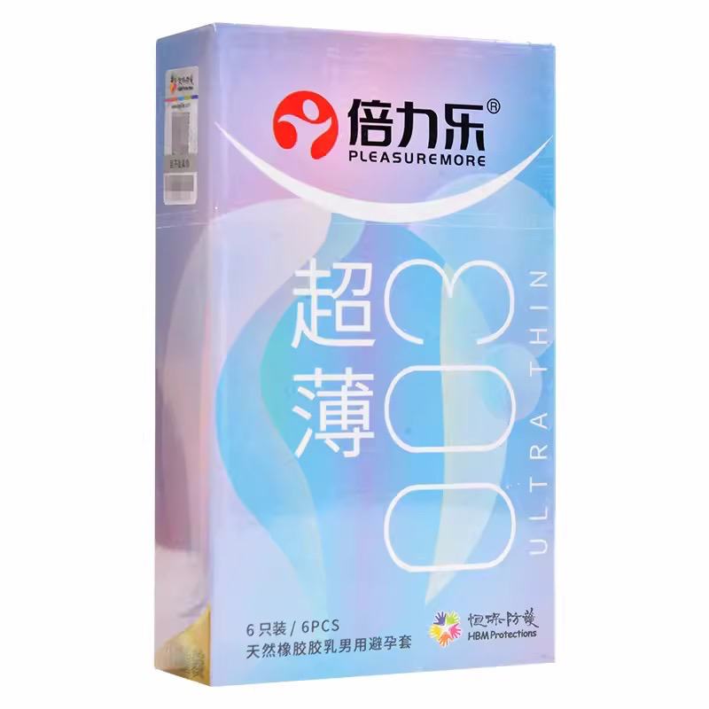 倍力乐 超薄裸入快感避孕套安全套 超薄6只体验装 8.90元