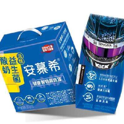 安慕希 赛车版利乐钻益生菌酸奶减糖205g*12盒*2件 68.2元，折34.1元/件（需用