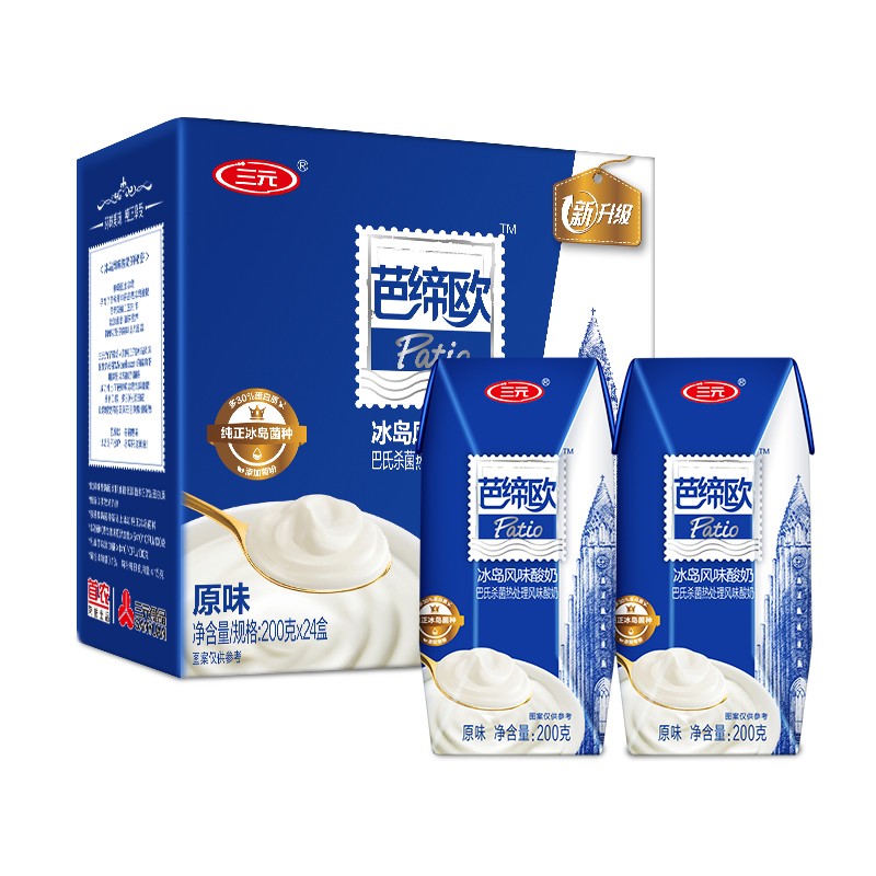 SANYUAN 三元 冰岛风味常温酸奶 200g*24盒 43.49元（需用券）