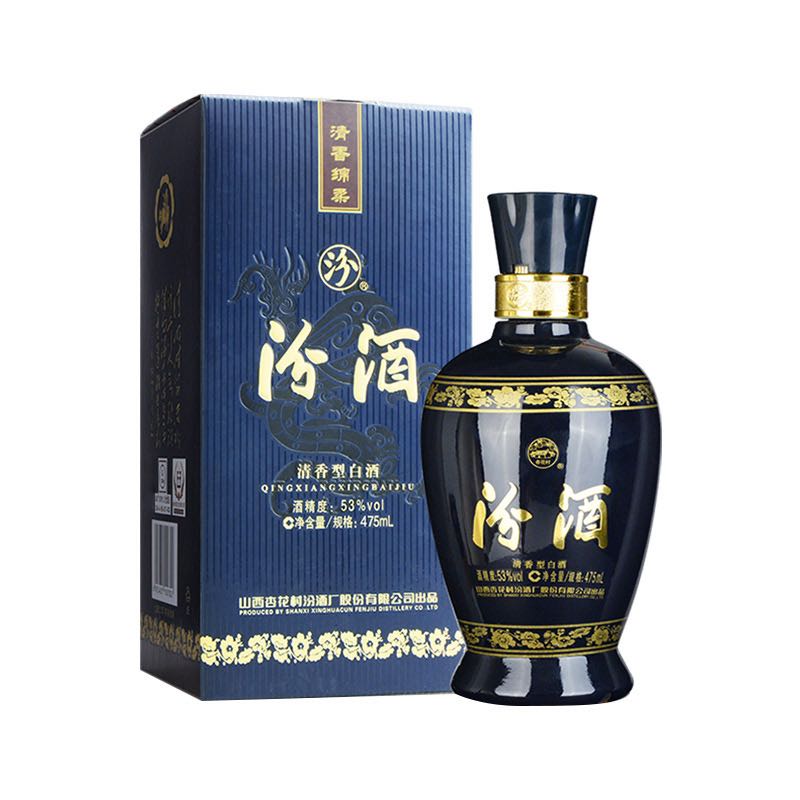 汾酒 蓝汾 53%vol 清香型白酒 475ml 单瓶装 88.88元（需用券）