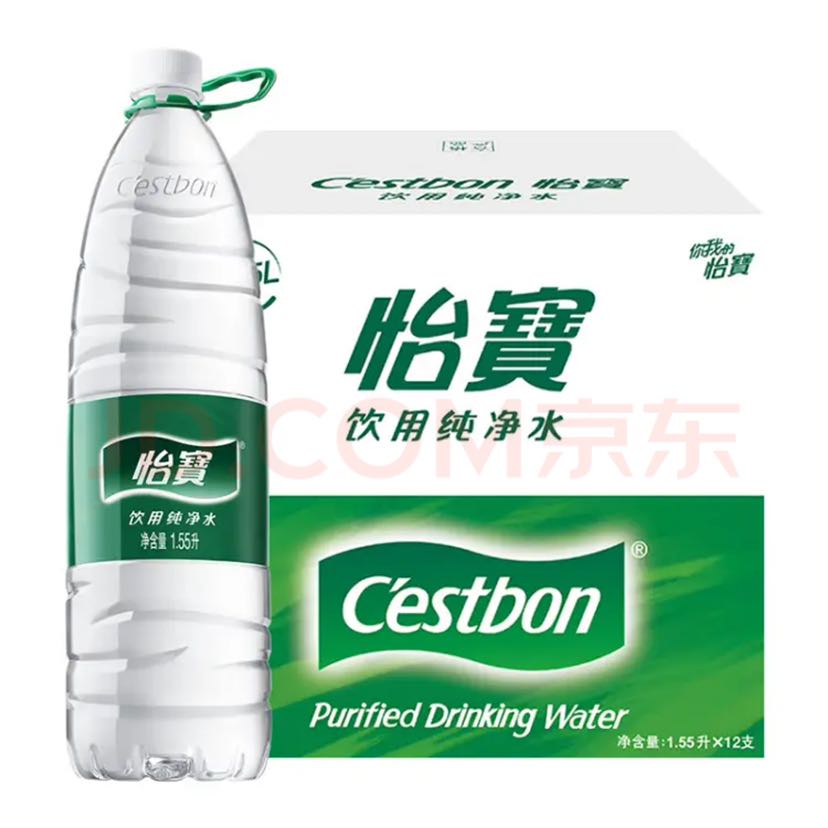 C'estbon 怡宝 饮用水 饮用纯净水1.55L*12瓶 整箱装 26.06元（需用券）