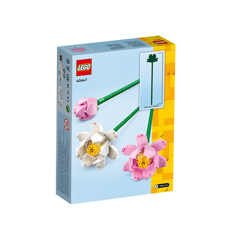 88VIP：LEGO 乐高 荷花40647儿童拼搭积木玩具官方 78.35元