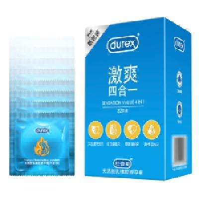 88VIP：durex 杜蕾斯 安全套 激爽四合一48只+赠4只 66.4元 （需用券）