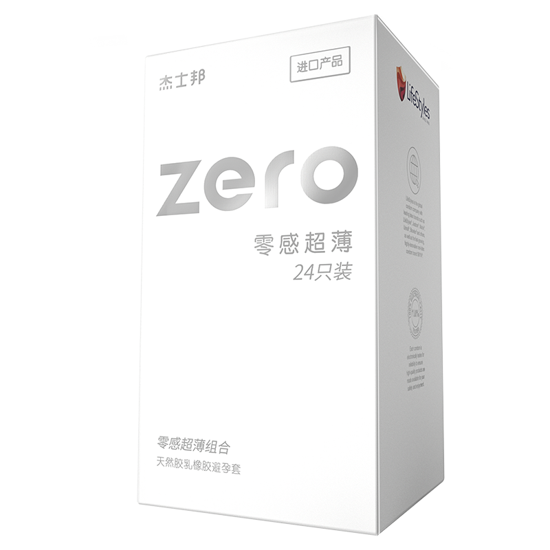 京东会员、杰士邦 避孕套超薄 ZERO零感24只组合+凑单 尊享五合一 15.2元（凑