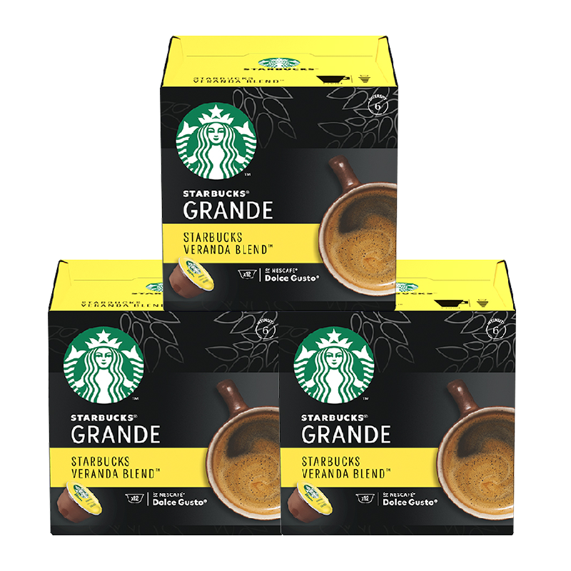 STARBUCKS 星巴克 Veranda Blend 美式咖啡胶囊 102g*3盒 142.5元