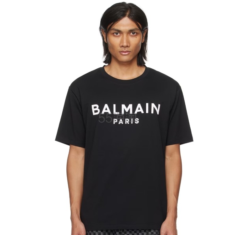 Balmain 巴尔曼 logo印花男款T恤