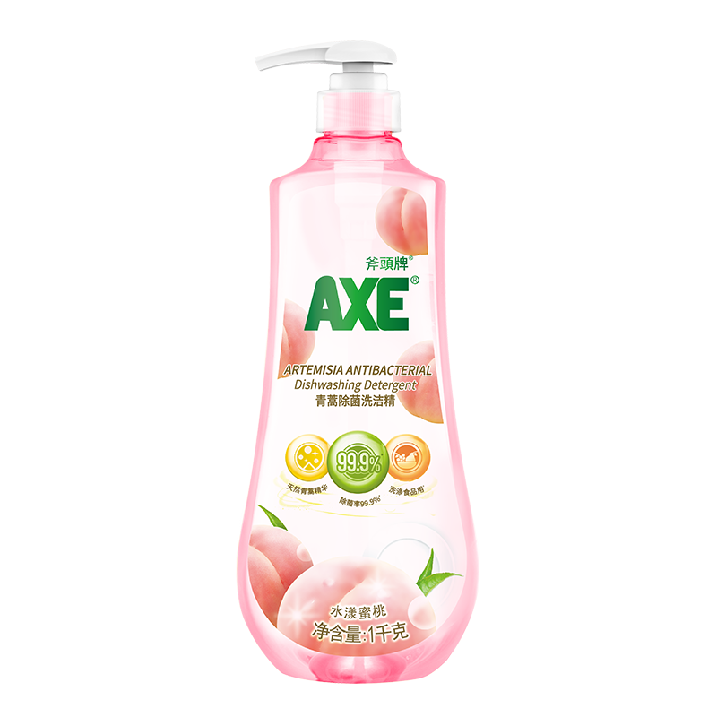 斧头牌（AXE）青蒿除菌洗洁精1kg泵装 水漾蜜桃 5.93元