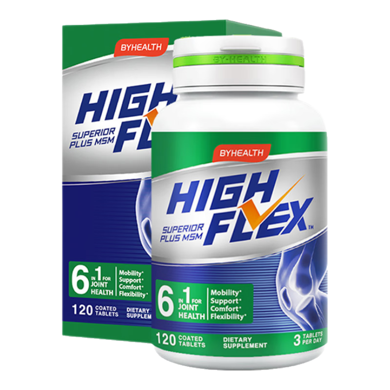 需凑单：HIGHFLEX健力多氨糖软骨素钙片绿氨糖120粒 67.02元