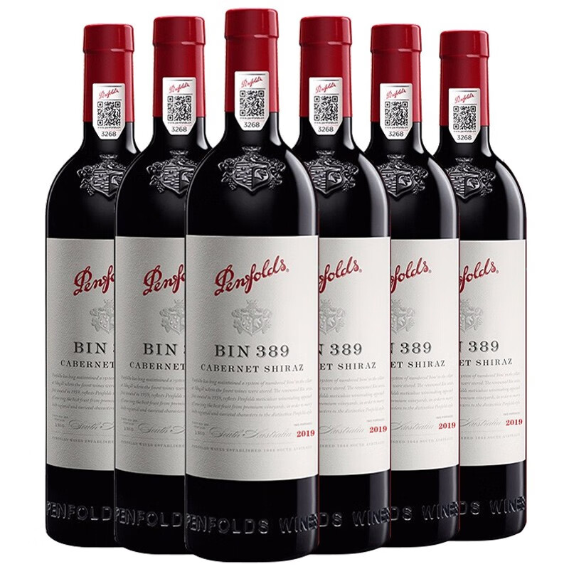 Penfolds 奔富 BIN389赤霞珠/西拉干红葡萄酒木塞 750ml 6支装 1986.15元（需用券）