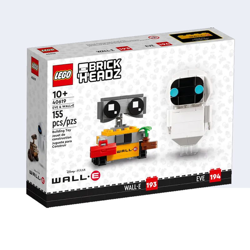 LEGO 乐高 BrickHeadz方头仔系列 40619 机器人总动员：伊娃与瓦力 103.9元