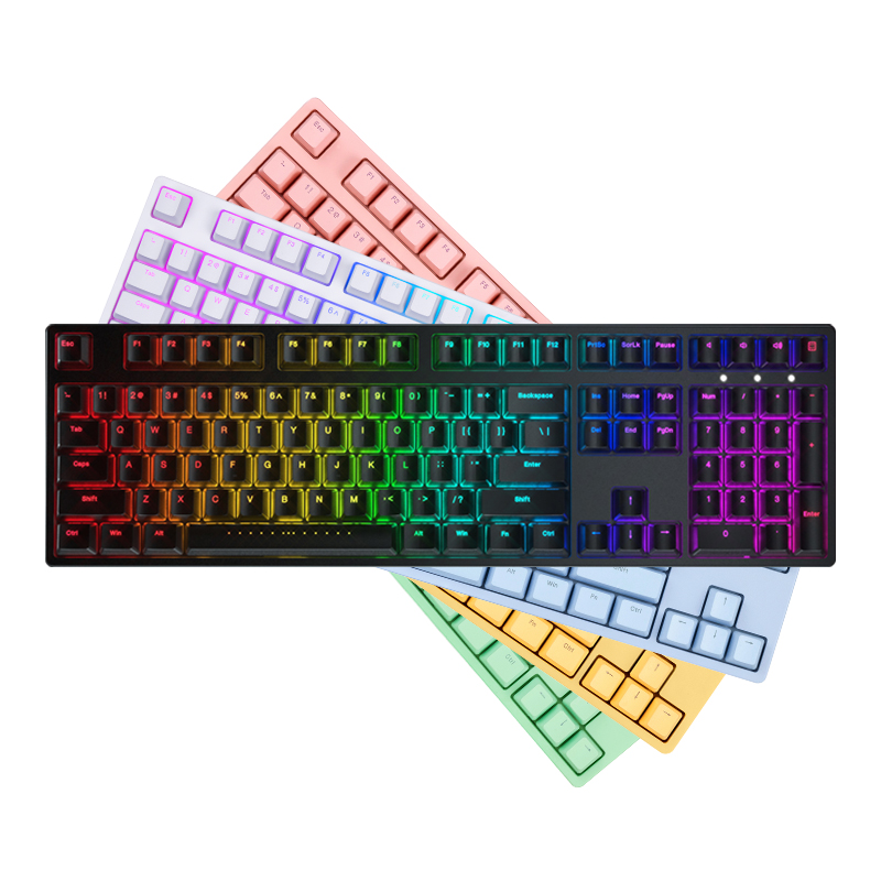 ikbc F410 108键 有线机械键盘 白色 Cherry红轴 RGB 259元（需用券）