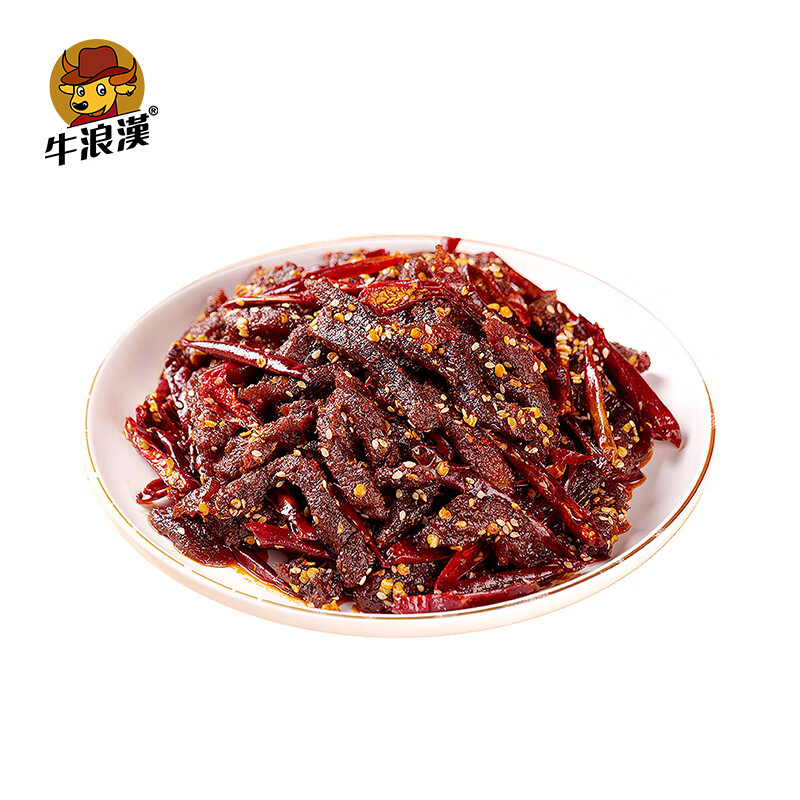 PLUS会员:牛浪汉 冷吃牛肉 香辣味58g＊2件 9.5元