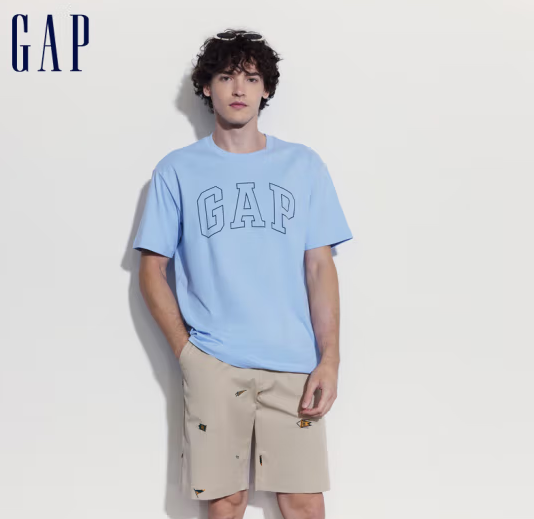 Gap 盖璞 2024夏季新款字母logo圆领短袖T恤 ￥69