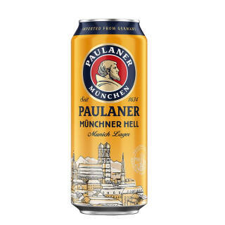 paulaner保拉纳柏龙paulaner慕尼黑大麦啤酒500ml24听整箱装德国进口