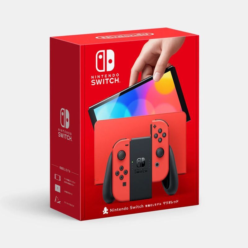 Nintendo 任天堂 日版 Switch OLED 马力欧红 限定版 游戏主机 1819元