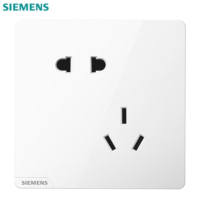 SIEMENS 西门子 皓彩系列 斜五孔插座 二三插 8.33元（需买15件，共125元包邮，