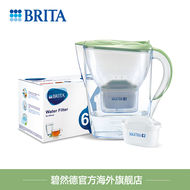 BRITA 碧然德 滤水壶去水垢2.4L净水器1壶8滤芯限量 208.54元（需用券）