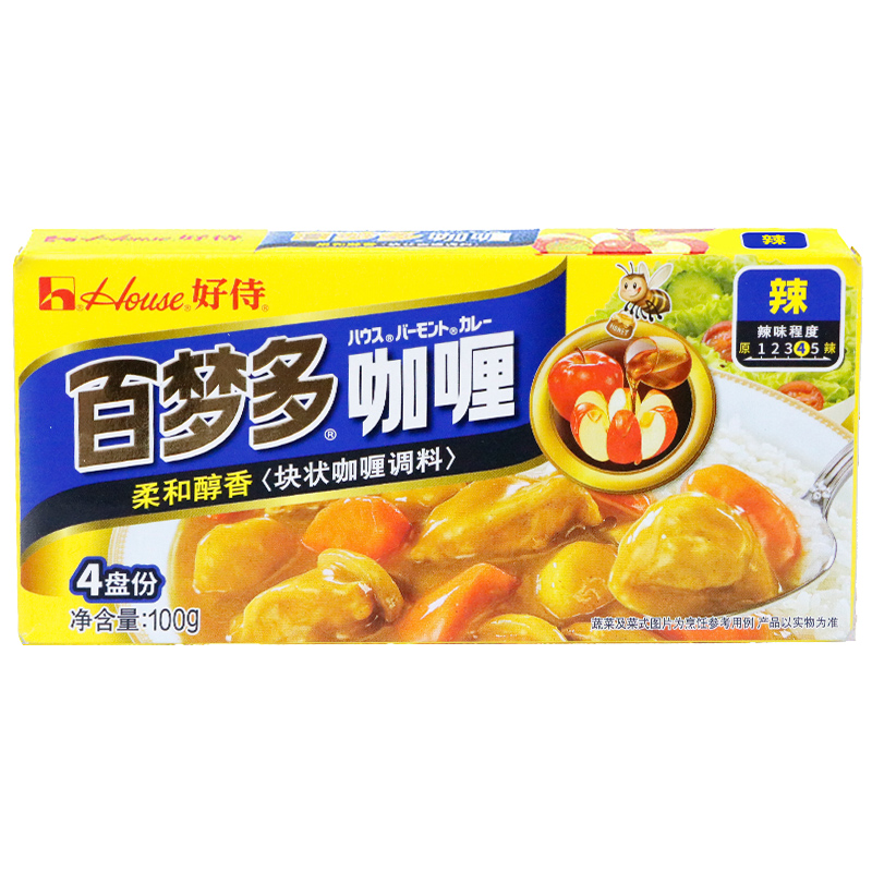 House 好侍 百梦多咖喱 100g 6.66元（需买4件，需用券）