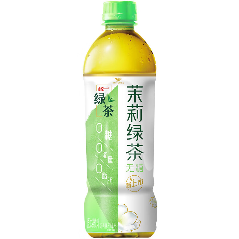 统一 无糖茉莉绿茶 无糖茶 500ml*15瓶 整箱装 22.13元