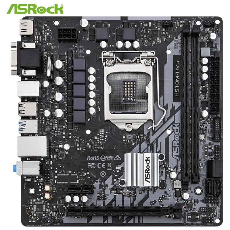 asrock华擎h510mhvsr20主板支持cpu101001040011400fintelh510lga1200