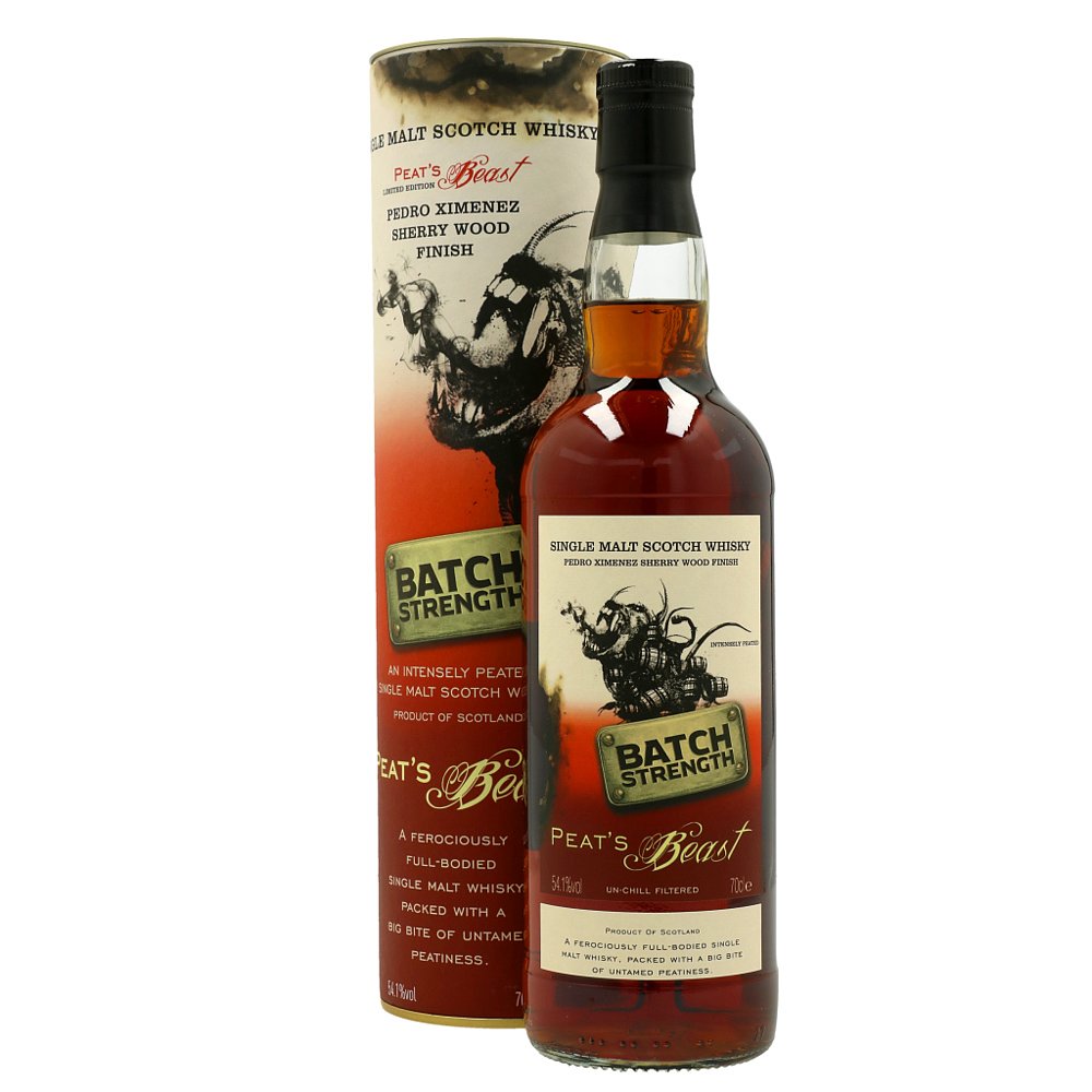 PEAT'S BEAST 泥煤怪兽 PX Sherry Wood Finish 单一麦芽威士忌 700ml单瓶盒装 310元