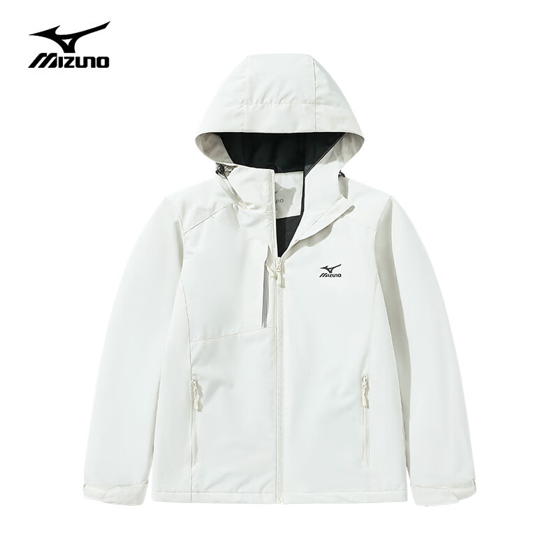 Mizuno 美津浓 男女同款户外夹克 白色 A2CE2A21 195.71元（需用券）