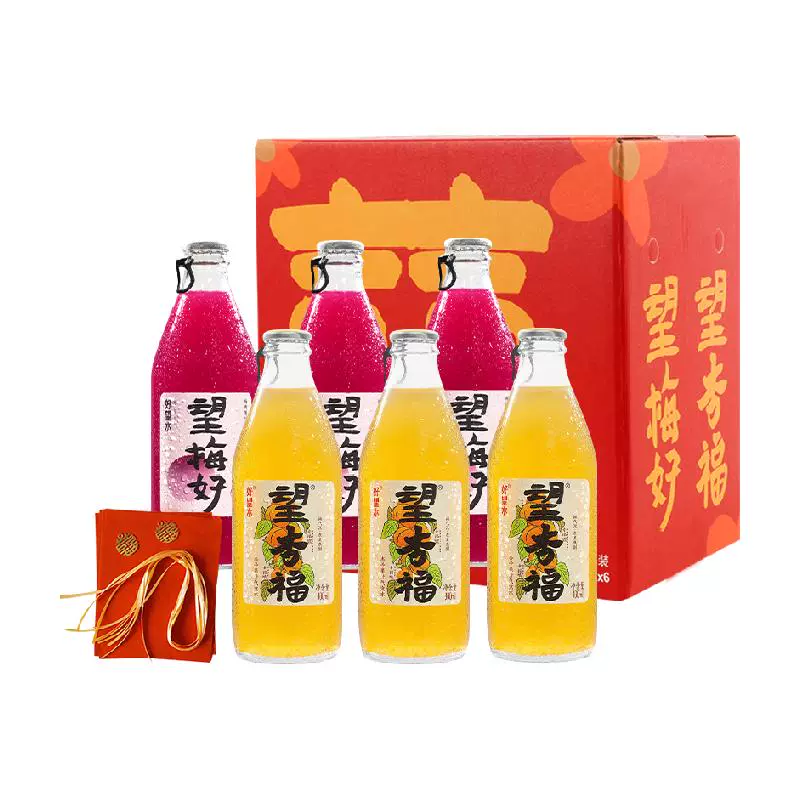 HOPE WATER 好望水 果汁气泡水望梅好+望杏福300ml*6 ￥26.4