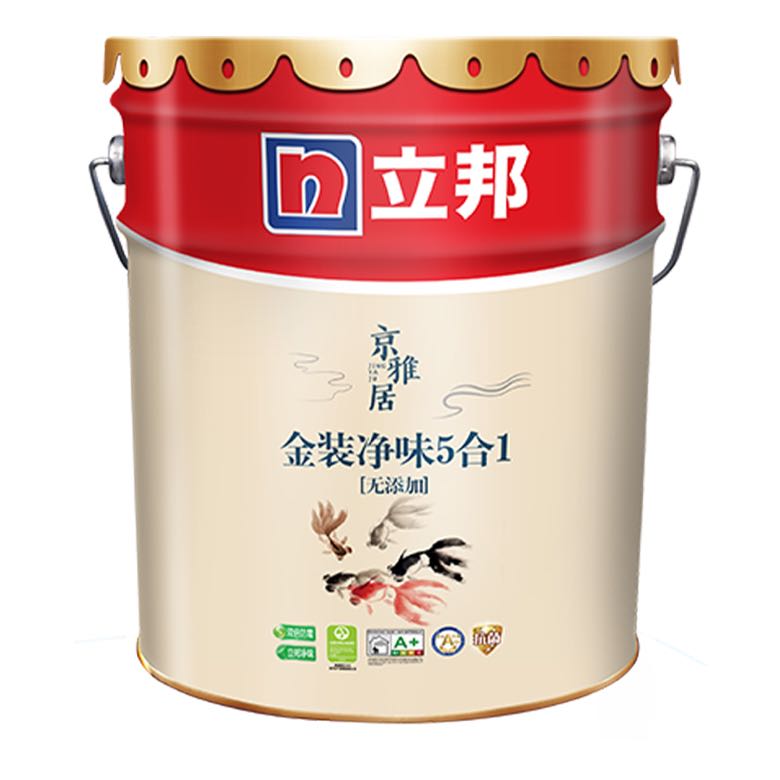 今日必买、以旧换新补贴：立邦 京雅居 金装净味5合1乳胶漆 18L面漆 424.63元