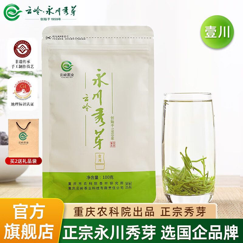 YUNLING TEA 云岭茶业 特级永川秀芽（一川）100g袋装 ￥41.54